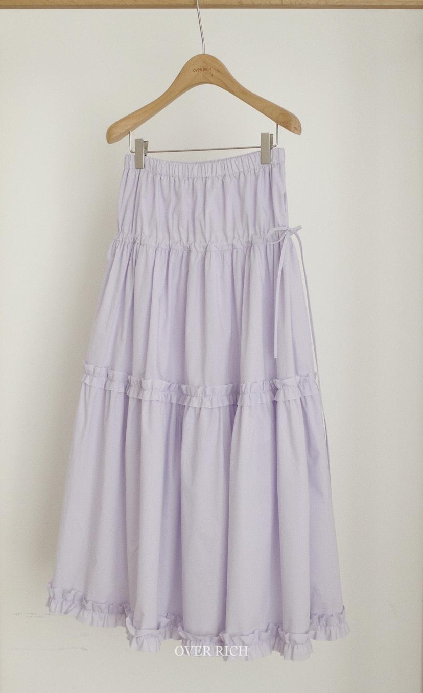 OVER RICH直郵韓國代購㊣女裝新品25春夏人氣熱賣休閑長裙OVER RICH長裙