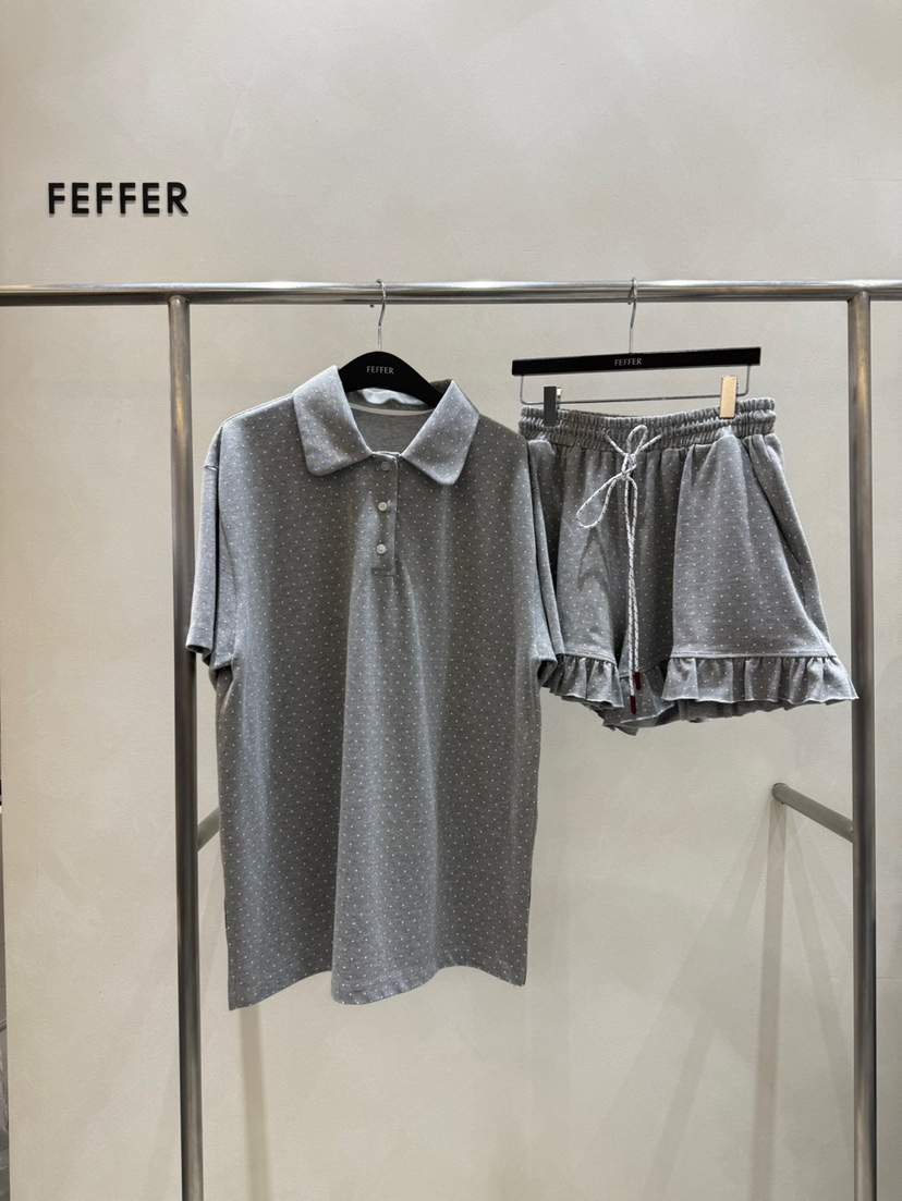 FEFFER韓國㊣直郵東大門代購女裝新款熱賣休閑推薦套裝兩件套FEFFER套裝