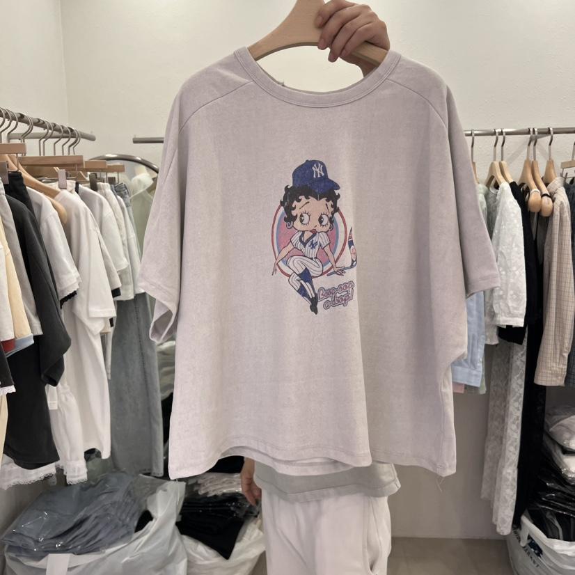 LELEN韓國㊣直郵東大門代購女裝新品休閑推薦25春夏長袖T恤LELEN長袖T恤