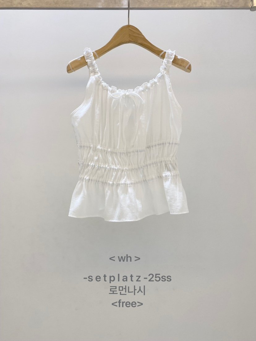 SETPLATZ韓國直郵㊣女裝新品休閑25春夏推薦熱賣人氣吊帶背心PLATZCLASSIC吊帶/背心