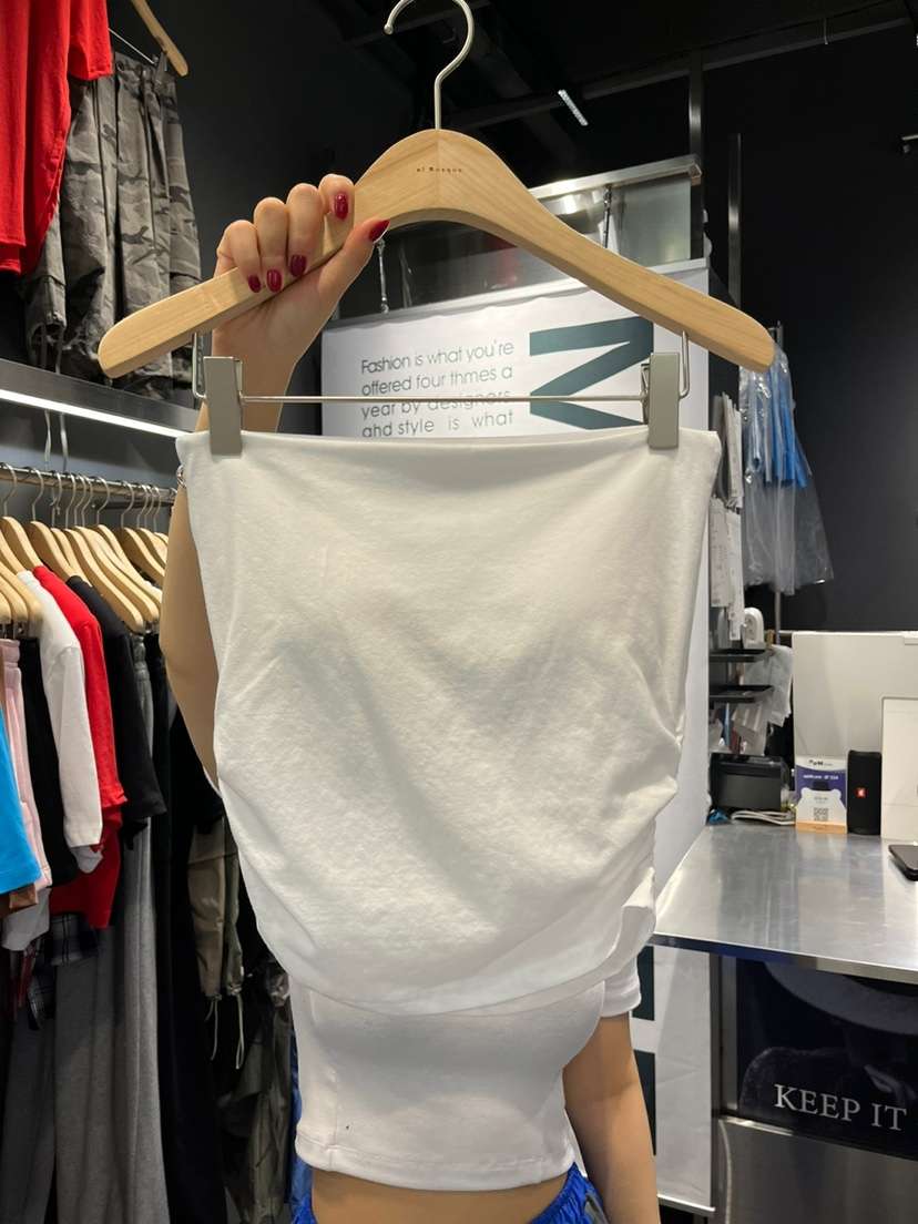 EL BOSQUE韓國直郵㊣東大門實拍女裝新品推薦吊帶背心褶皺EL BOSQUE吊帶/背心