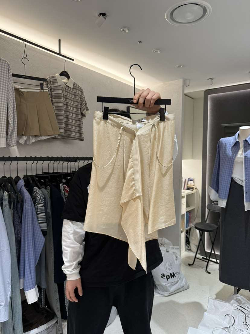 OVER NEAP韓國直郵㊣女裝新品推薦時尚休閑25春夏半身裙中短裙OVER NEAP半身裙/中短裙