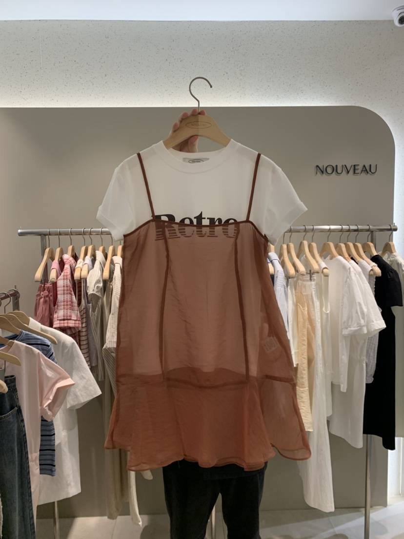 NOUVEAU韓國直郵㊣女裝新款25春夏推薦休閑熱賣時尚人氣連衣裙NOUVEAU連衣裙