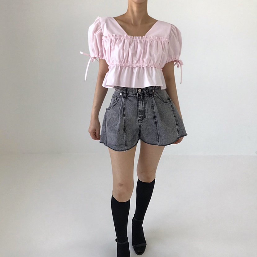 2TWO MOON韓國直郵㊣女裝新款人氣休閑時尚25春夏襯衫蕾絲衫2TWO MOON襯衫/蕾絲衫