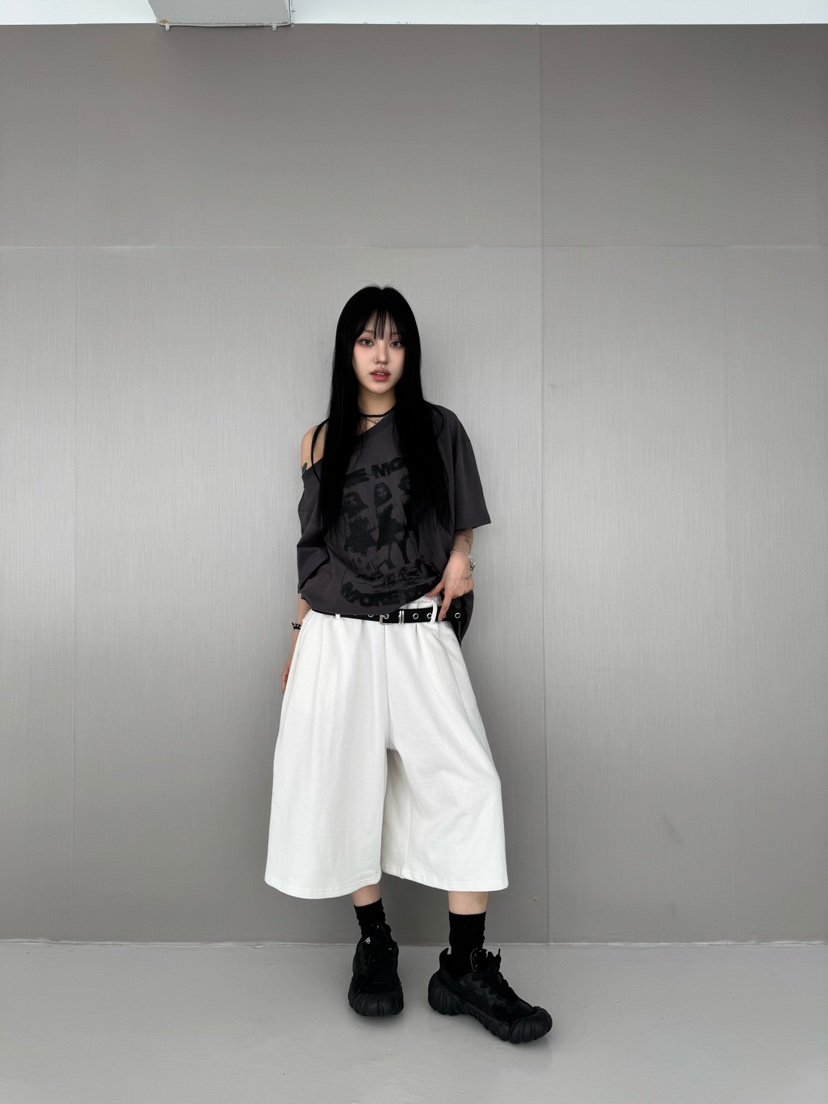 SEEOT韓國直郵㊣東大門實拍女裝新款推薦熱賣時尚短褲套裝腰帶GGD短褲