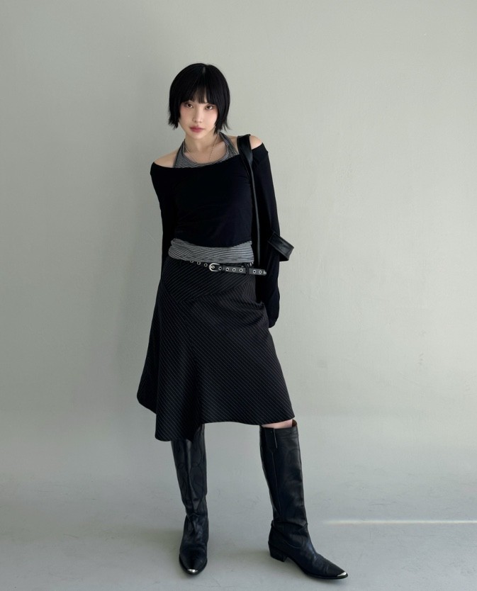 SHOTGUN韓國直郵㊣東大門實拍女裝新品人氣時尚25春夏長袖T恤SHOTGUN長袖T恤