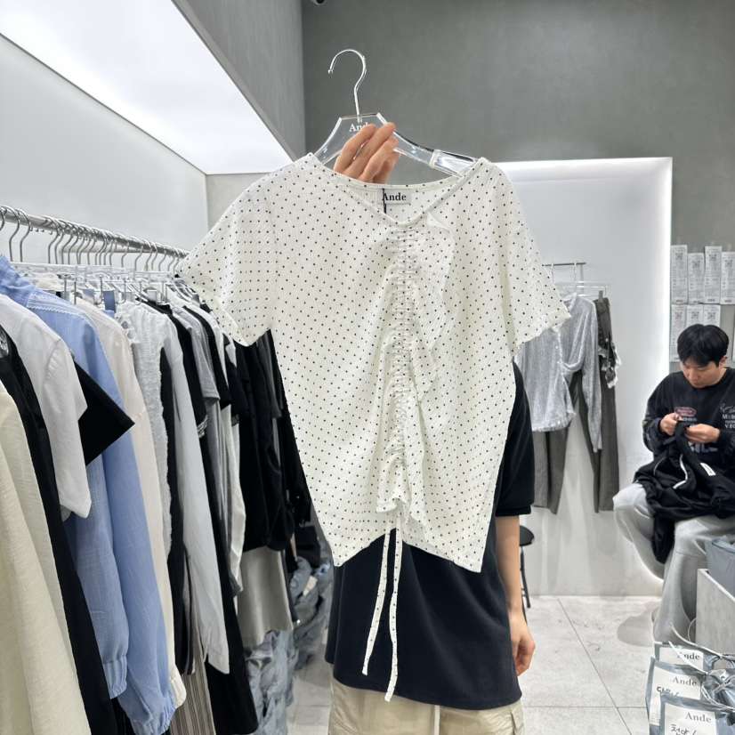 ANDE直郵韓國代購㊣女裝新款25春夏時尚人氣推薦休閑熱賣T恤ANDET恤