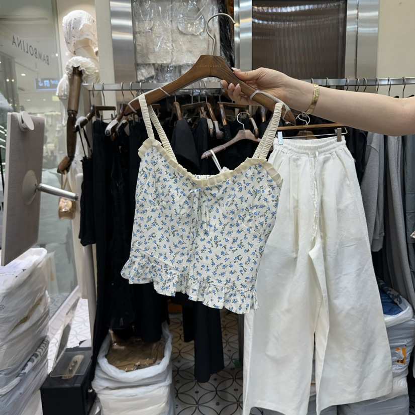 BAMBOLINA韓國直郵㊣東大門實拍女裝新品推薦25春夏吊帶背心BAMBOLINA吊帶/背心