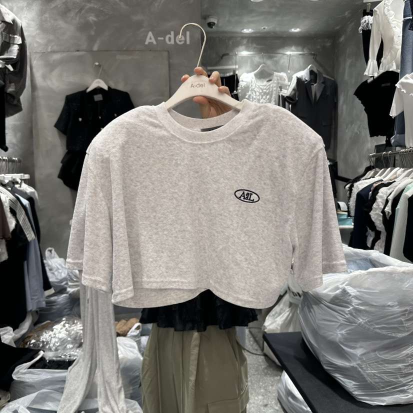 A-DEL韓國㊣直郵東大門代購女裝新品25春夏人氣時尚推薦T恤A-DELT恤