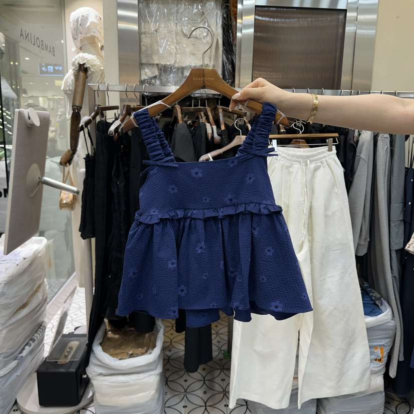 BAMBOLINA直郵韓國代購㊣女裝新款熱賣時尚推薦25春夏吊帶背心BAMBOLINA吊帶/背心