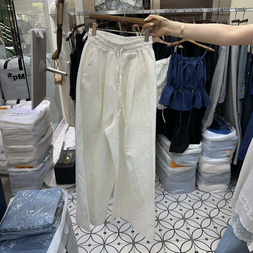 BAMBOLINA直郵韓國代購㊣女裝新品休閑時尚推薦25春夏休閑褲BAMBOLINA休閑褲
