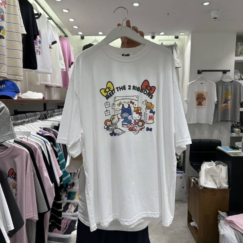 EVE韓國直郵㊣東大門實拍女裝新品人氣時尚休閑推薦25春夏T恤EVET恤