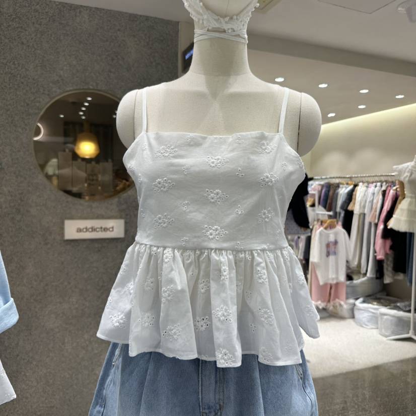 VINTAGE 888韓國直郵㊣東大門實拍女裝新款休閑人氣吊帶背心VINTAGE888/TRIPLE EIGHT吊帶/背心