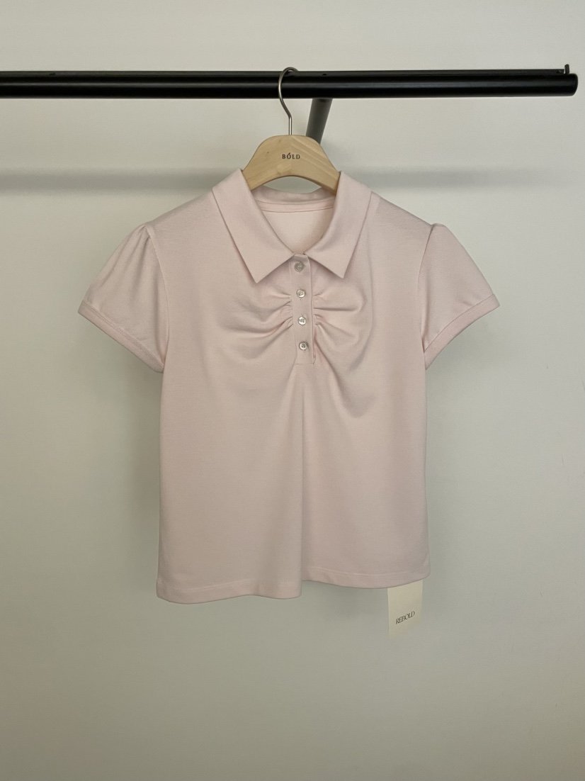 BOLD-A韓國㊣直郵東大門代購女裝新品時尚熱賣襯衫蕾絲衫褶皺RE BOLD襯衫/蕾絲衫