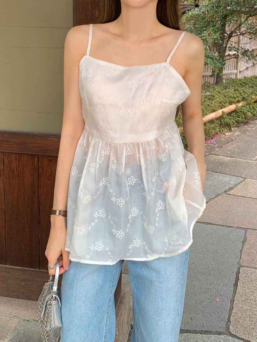 CRONG韓國㊣直郵東大門代購女裝新品熱賣休閑人氣推薦吊帶背心CRONG吊帶/背心