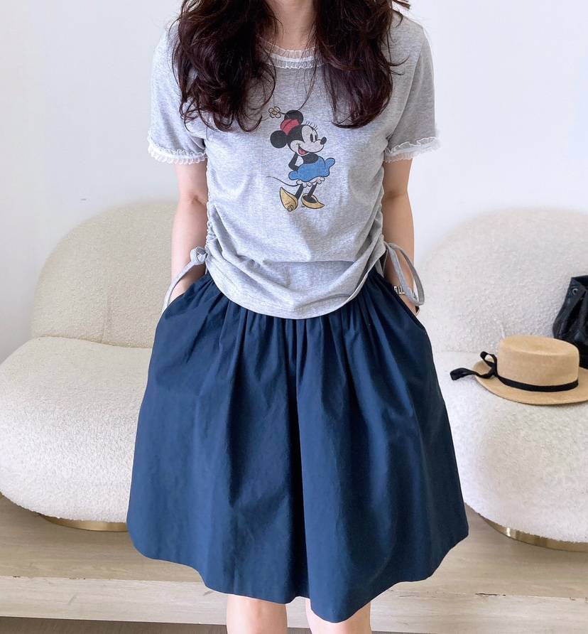 HANNA-A韓國直郵㊣東大門實拍女裝新品休閑熱賣人氣推薦短裙HANNA短裙