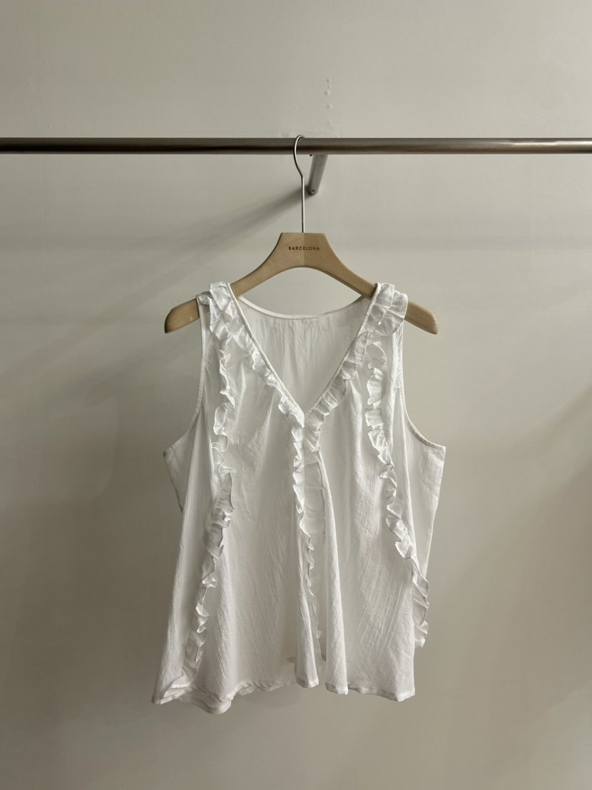 BARCELONA韓國㊣直郵東大門代購女裝新品25春夏休閑吊帶背心BARCE LONA吊帶/背心
