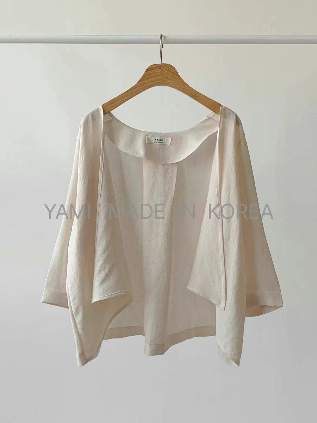 YAMI-야미-T直郵韓國代購㊣女裝新品休閑推薦人氣襯衫蕾絲衫YAMI襯衫/蕾絲衫