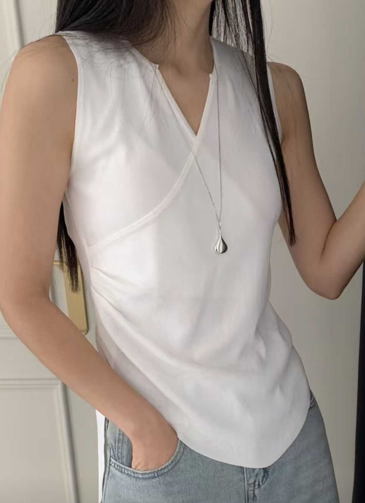 WADE韓國㊣直郵東大門代購女裝新品時尚熱賣人氣25春夏吊帶背心WADE吊帶/背心