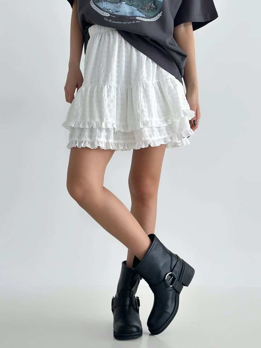 ALICE S CLOSET韓國直郵㊣東大門實拍女裝新品人氣休閑短裙ALICE S CLOSET短裙