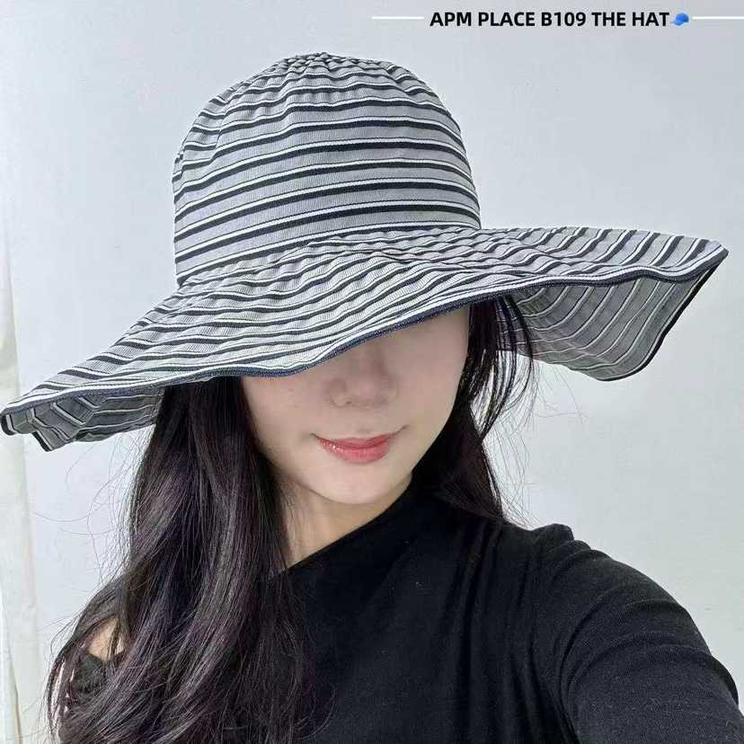 THE HAT-P韓國㊣直郵東大門代購女裝新款休閑推薦帽子條紋THE HAT帽子