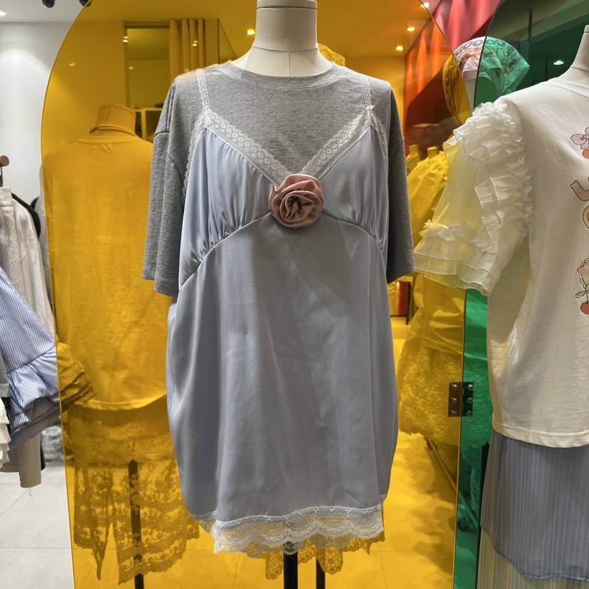 MINI UNNI直郵韓國代購㊣女裝新款時尚人氣推薦25春夏休閑T恤MINI UNNIT恤