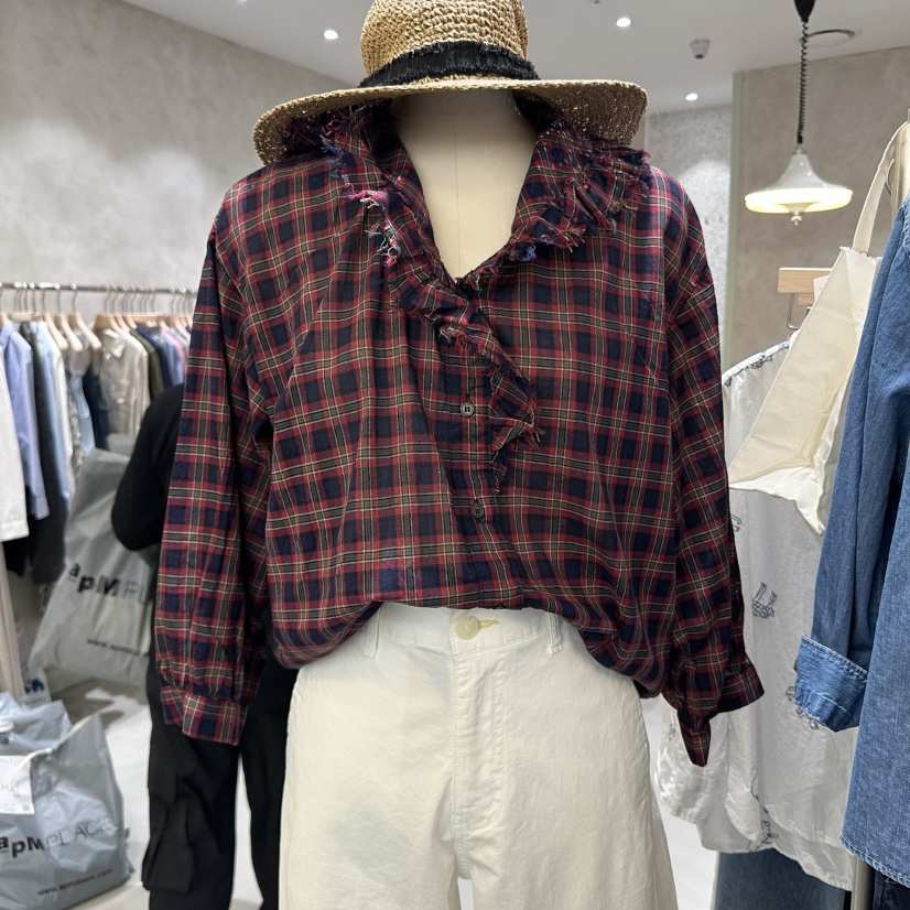 DELI JENNY韓國㊣直郵東大門代購女裝新品25春夏襯衫蕾絲衫DELI JENNY襯衫/蕾絲衫
