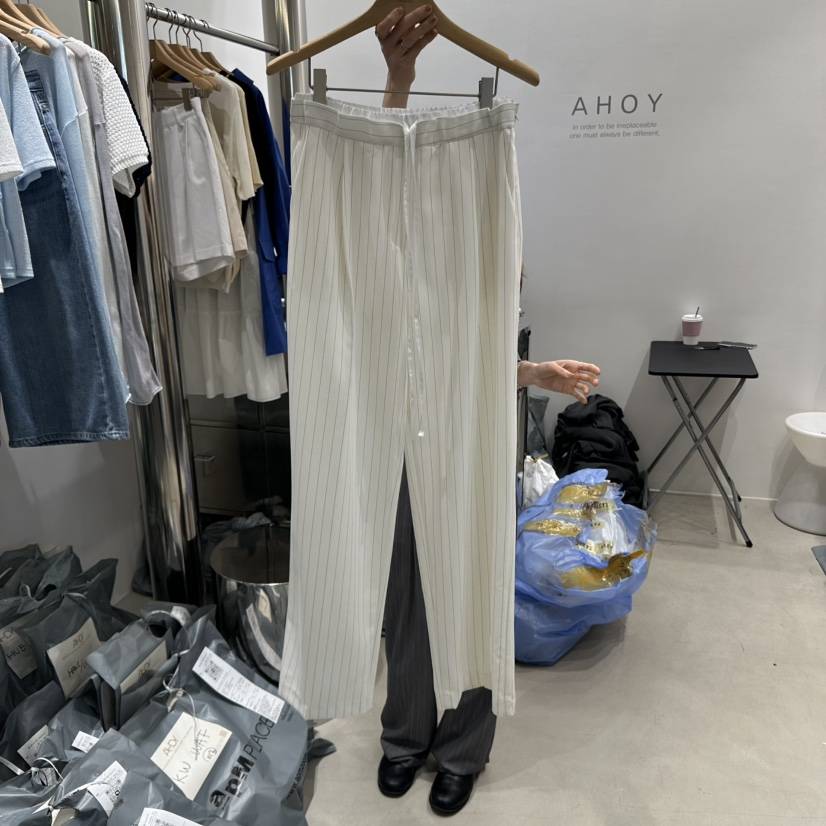 AHOY韓國㊣直郵東大門代購女裝新款時尚人氣25春夏推薦休閑褲AHOY休閑褲