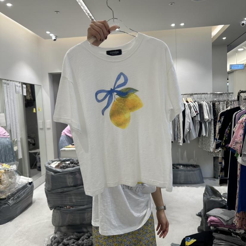 COMBO直郵韓國代購㊣女裝新品時尚25春夏人氣休閑推薦熱賣T恤COM_BOT恤