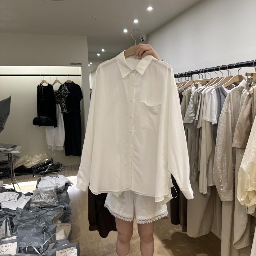 WINSOME直郵韓國代購㊣女裝新品時尚推薦休閑熱賣襯衫蕾絲衫WINSOME襯衫/蕾絲衫