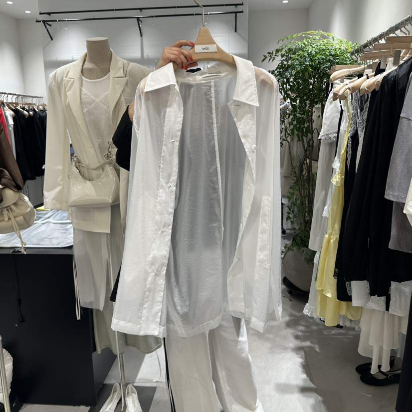 AYCE韓國㊣直郵東大門代購女裝新品25春夏熱賣時尚夾克透視101SHOWROOM/AYCE夾克