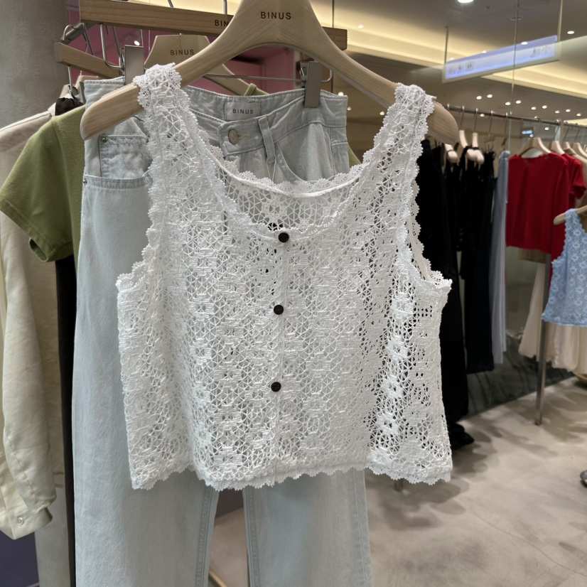 BINUS韓國㊣直郵東大門代購女裝新品時尚推薦25春夏吊帶背心BINUS吊帶/背心