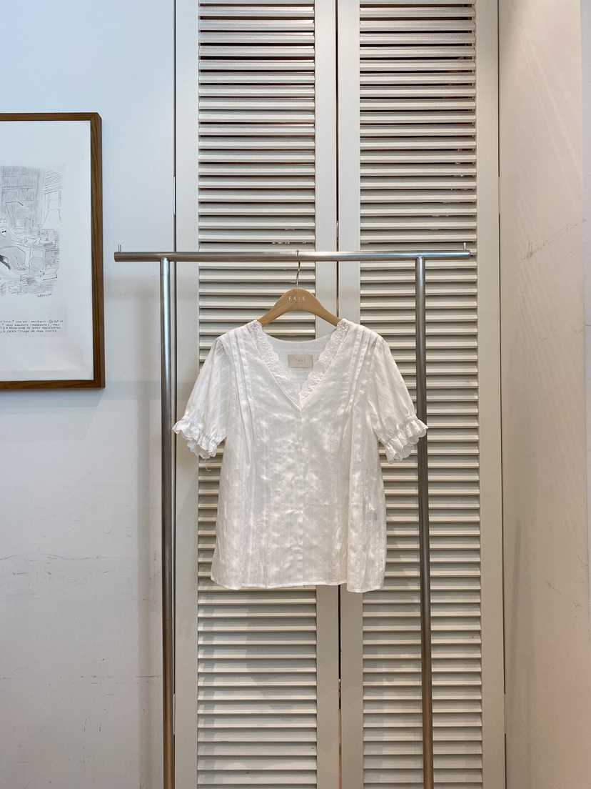 FAVE-L直郵韓國代購㊣女裝新品時尚25春夏人氣推薦襯衫蕾絲衫FAVE-L襯衫/蕾絲衫
