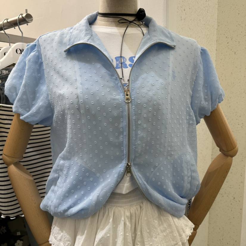 EYEL直郵韓國代購㊣女裝新款時尚休閑人氣25春夏熱賣夾克拉鏈EYEL夾克