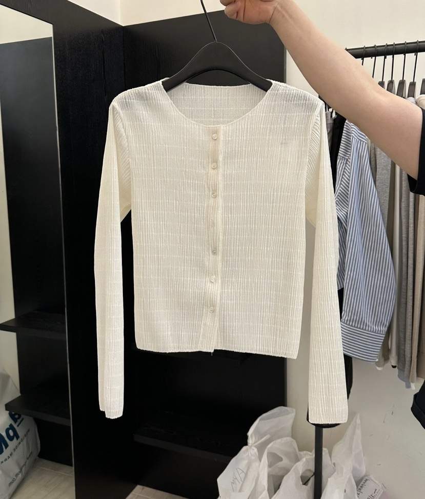 MOANI韓國㊣直郵東大門代購女裝新品熱賣人氣推薦長袖T恤褶皺MOANI長袖T恤