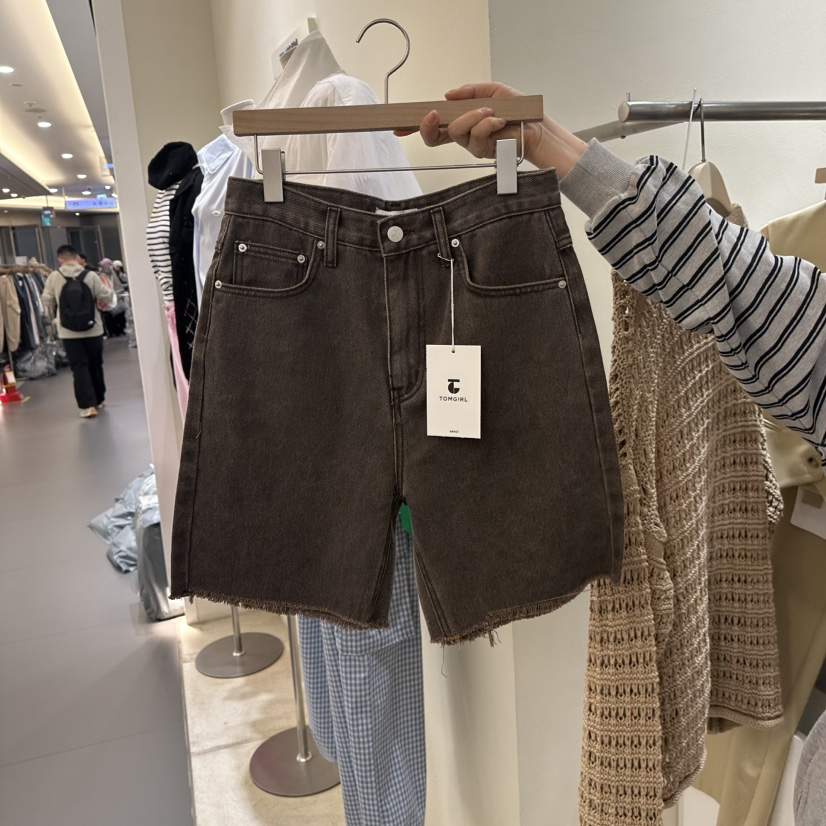 TOMGIRL韓國㊣直郵東大門代購女裝新品推薦25春夏人氣時尚短褲TOMGIRL短褲
