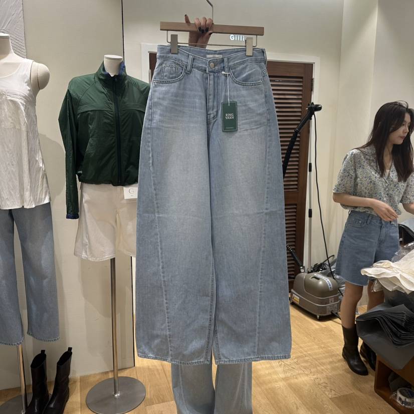 GILLI韓國直郵㊣東大門實拍女裝新款休閑人氣25春夏熱賣牛仔褲GILLI牛仔褲