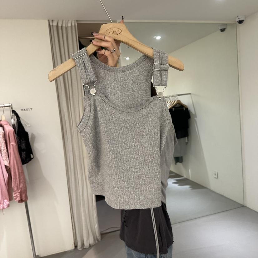 VAULT直郵韓國代購㊣女裝新款休閑推薦時尚人氣熱賣吊帶背心VAULT吊帶/背心