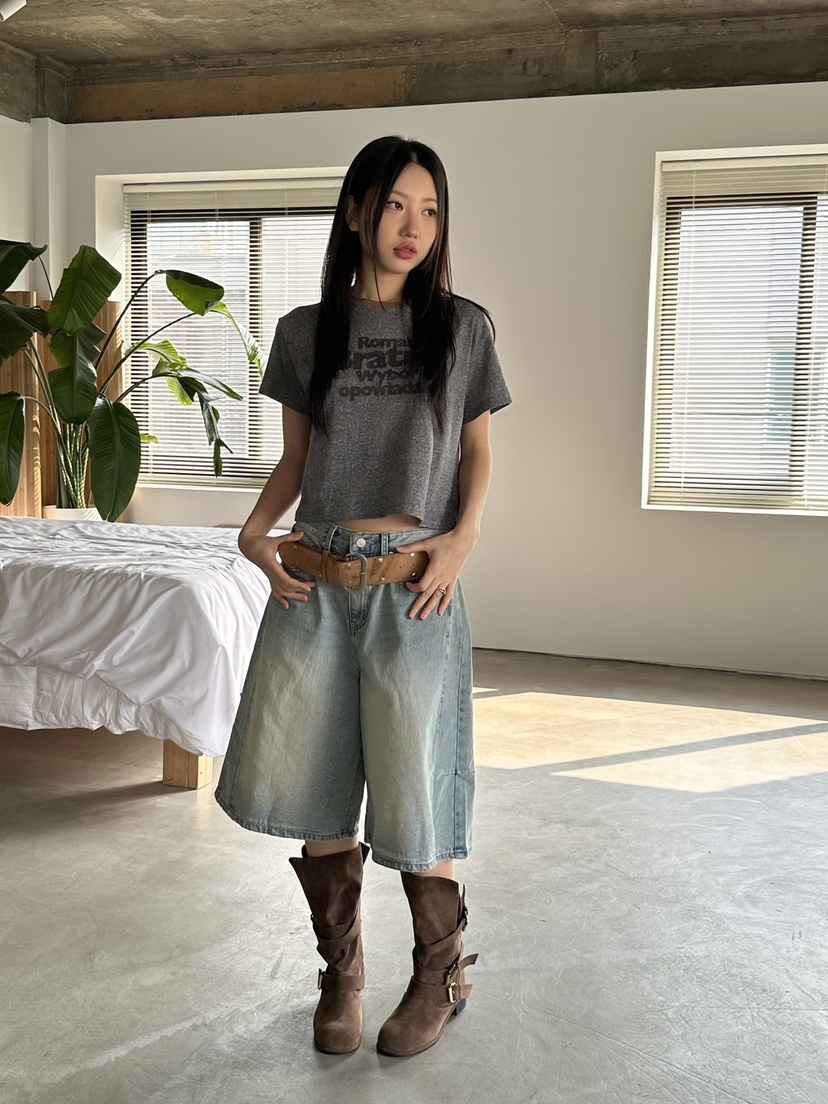 I MFACT韓國直郵㊣東大門實拍女裝新品人氣熱賣25春夏推薦T恤I MFACTT恤