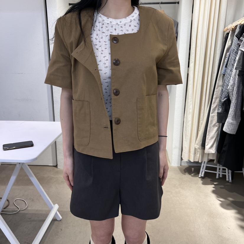 IR BIEN韓國直郵㊣女裝新款推薦25春夏休閑熱賣人氣夾克圓領ir bien-A夾克