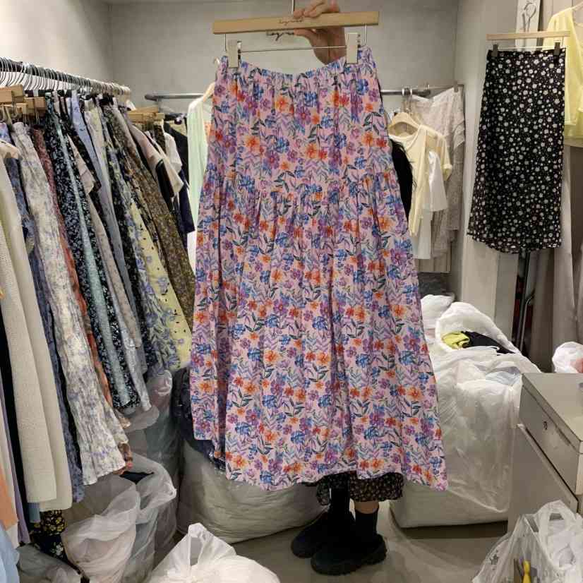 LOGROAD韓國㊣直郵東大門代購女裝新款熱賣休閑推薦時尚長裙LOG ROAD長裙