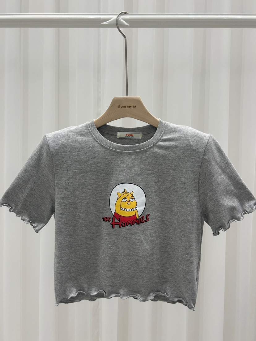 IF YOU SAY SO韓國直郵㊣東大門實拍女裝新品25春夏休閑T恤IF YOU SAY SOT恤