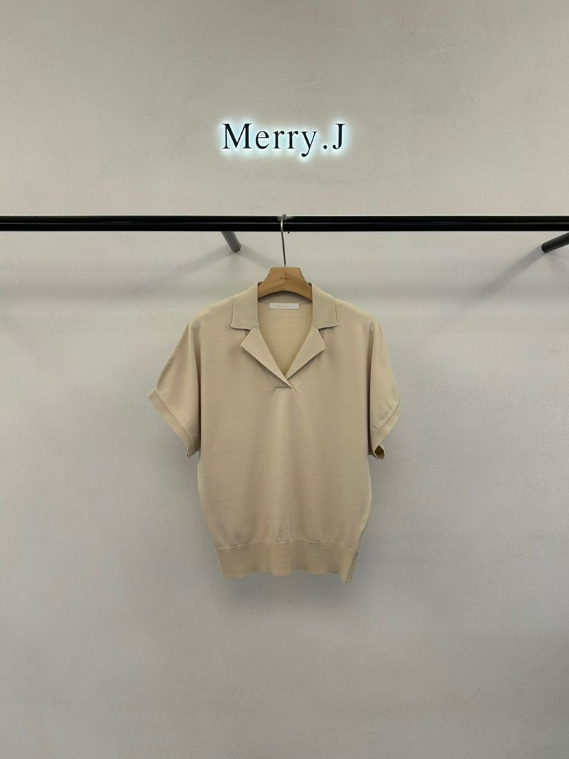 MERRY-J韓國㊣直郵東大門代購女裝新品時尚25春夏針織衫絲絨MERRY-J針織衫