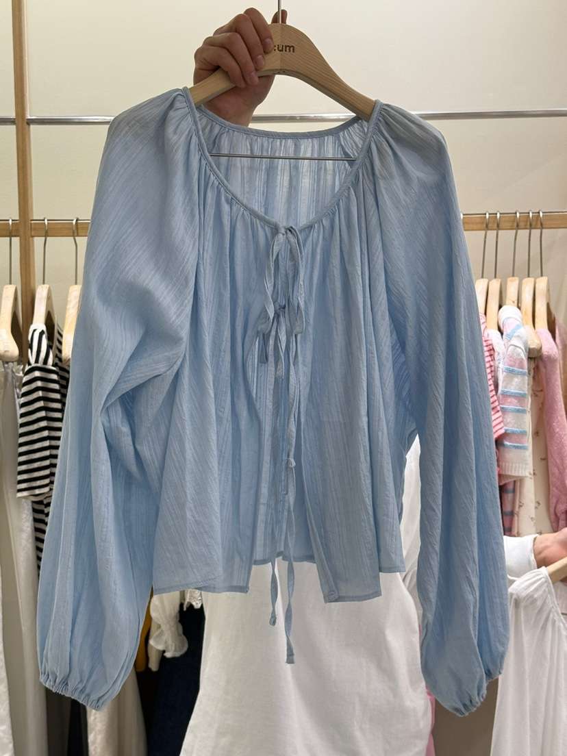 EUM韓國直郵㊣女裝新品推薦熱賣25春夏時尚人氣休閑襯衫蕾絲衫EUM襯衫/蕾絲衫