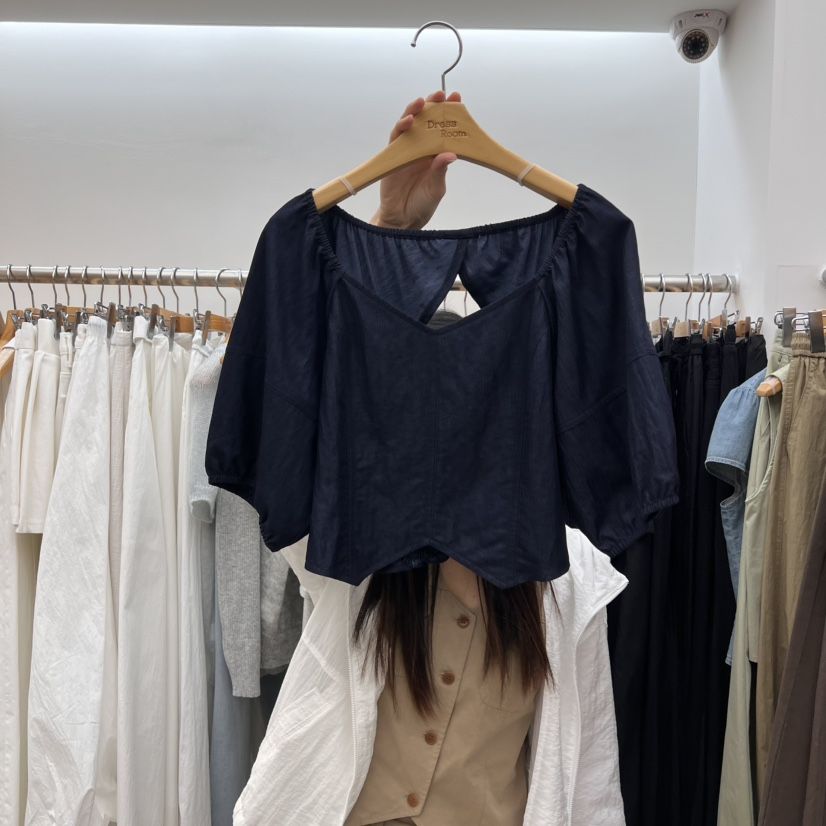 DRESS ROOM直郵韓國代購㊣女裝新款推薦休閑25春夏襯衫蕾絲衫DRESS ROOM襯衫/蕾絲衫