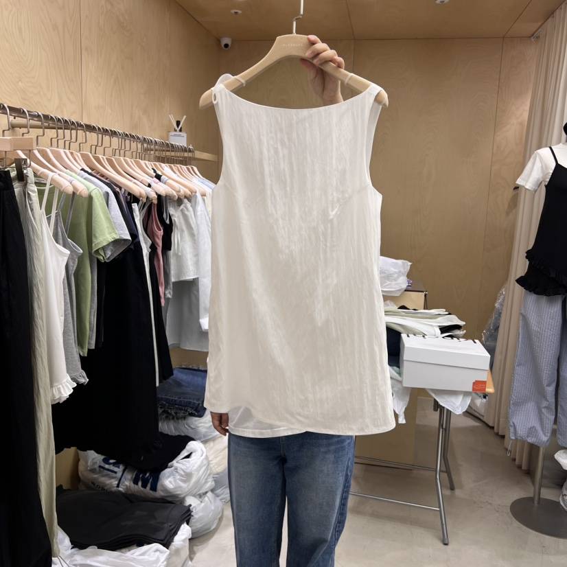 PLEASURE直郵韓國代購㊣女裝新款時尚25春夏熱賣休閑吊帶背心PLEASURE吊帶/背心