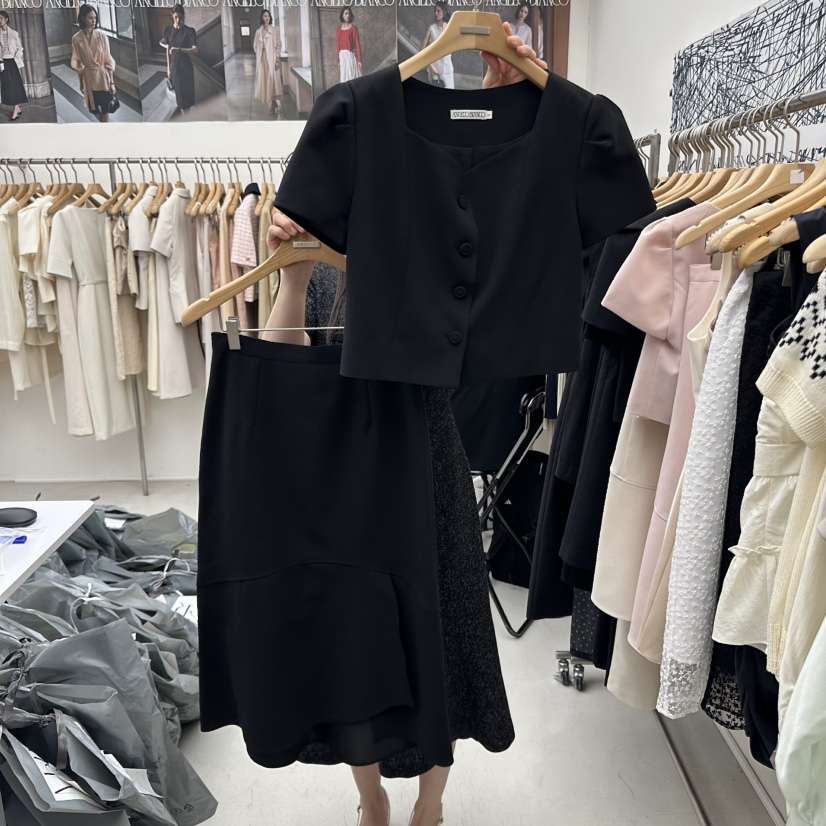 MER直郵韓國代購㊣女裝新品熱賣時尚25春夏推薦休閑套裝套裝MER/ANGELO BIANCO套裝