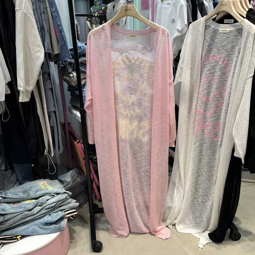ANNA韓國直郵㊣女裝新品人氣推薦25春夏熱賣時尚長款風衣開衫ANNA長款風衣
