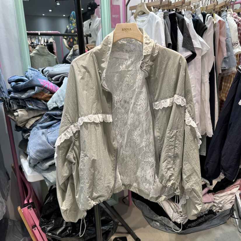 ANNA韓國直郵㊣東大門實拍女裝新款人氣時尚休閑熱賣推薦夾克ANNA夾克