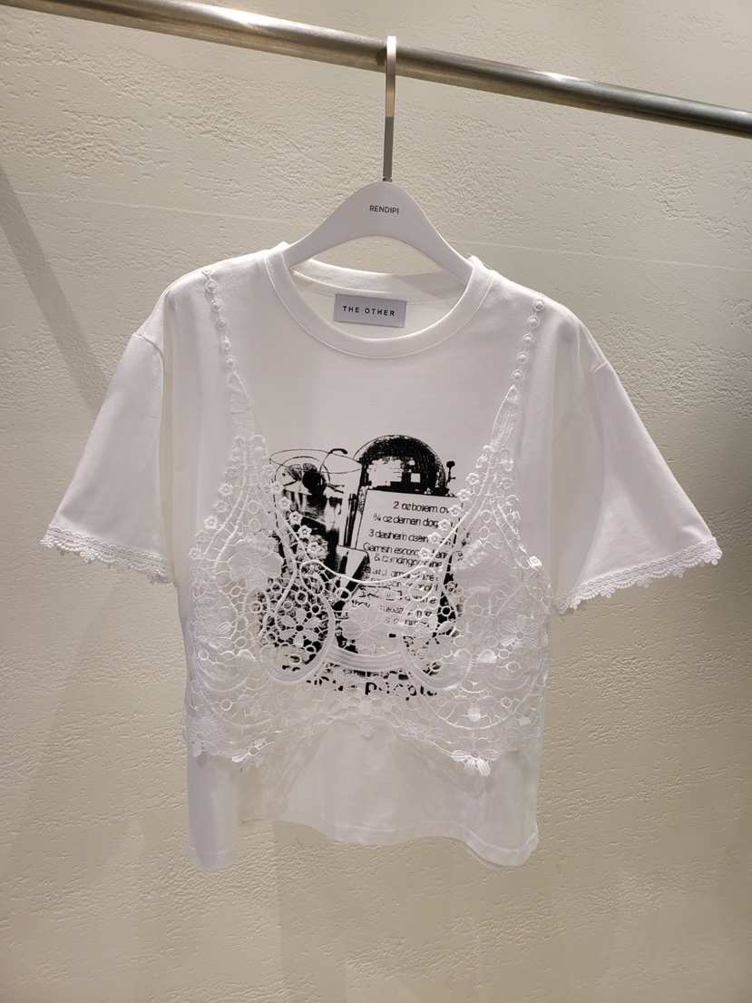 THE OTHER直郵韓國代購㊣女裝新品25春夏熱賣人氣推薦時尚T恤THE OTHERT恤